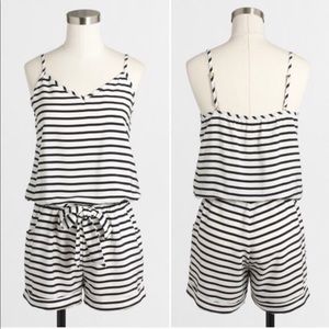J Crew Striped Romper